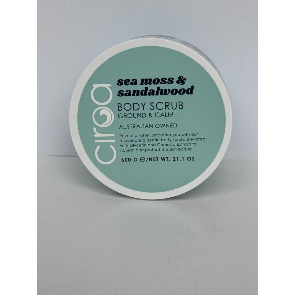 NEW  Ciroa Sea Moss & Sandalwood Body Scrub | 21.1oz Ground & Calm